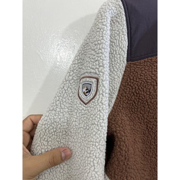 Kuhl Prism Sherpa Fleece Full Zip Jacket M Outdoors Gorpcore 90s Camping Travel - Picture 12 of 16